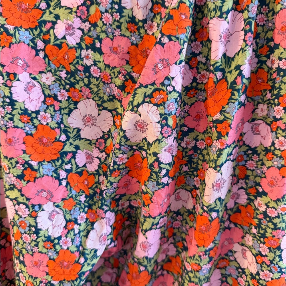 J.Crew Ruffleneck organic cotton top in Liberty® Meadow Song fabric Size 2 - Picture 5 of 5